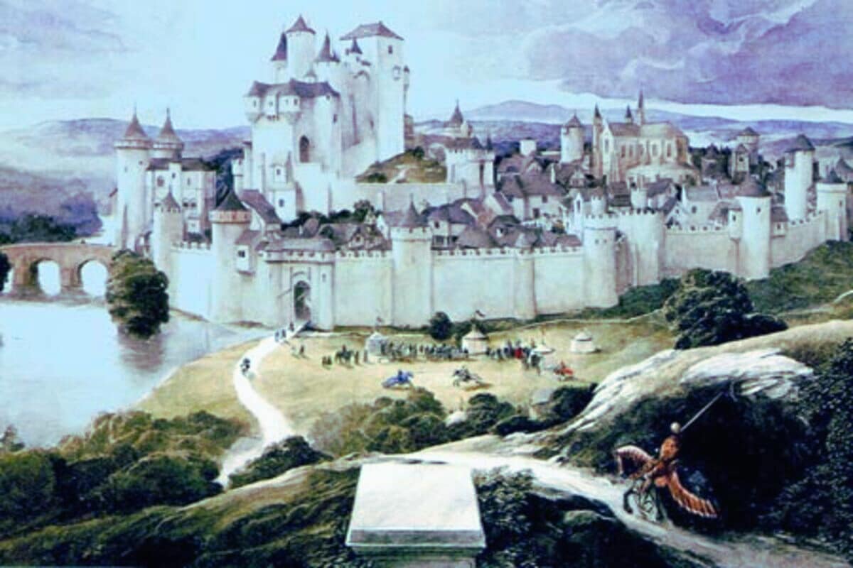 Comment l'univers médiéval est-il construit et représenté dans "Merlin" ?